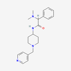 2-(dimethylamino)-2-phenyl-N-[1-(pyridin-4-ylmethyl)piperidin-4-yl]acetamide