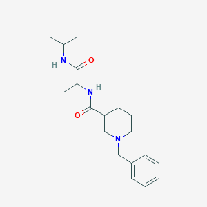 1-benzyl-N-[1-(butan-2-ylamino)-1-oxopropan-2-yl]piperidine-3-carboxamide