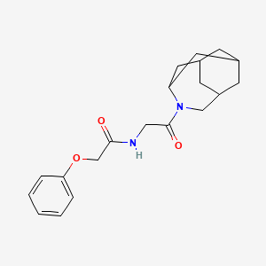 N-[2-(4-azatricyclo[4.3.1.13,8]undecan-4-yl)-2-oxoethyl]-2-phenoxyacetamide