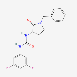 1-(1-Benzyl-2-oxopyrrolidin-3-yl)-3-(3,5-difluorophenyl)urea