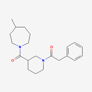 1-[3-(4-Methylazepane-1-carbonyl)piperidin-1-yl]-2-phenylethanone