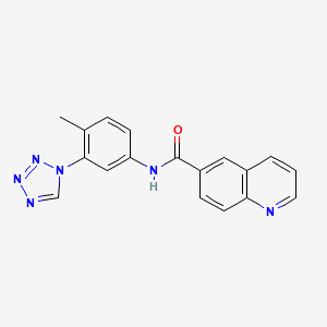 N-[4-methyl-3-(tetrazol-1-yl)phenyl]quinoline-6-carboxamide