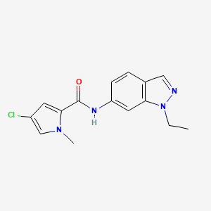 4-chloro-N-(1-ethylindazol-6-yl)-1-methylpyrrole-2-carboxamide