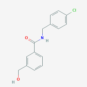 N-[(4-chlorophenyl)methyl]-3-(hydroxymethyl)benzamide