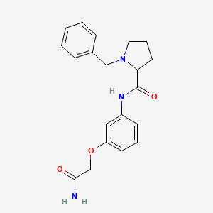 N-[3-(2-amino-2-oxoethoxy)phenyl]-1-benzylpyrrolidine-2-carboxamide