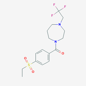 (4-Ethylsulfonylphenyl)-[4-(2,2,2-trifluoroethyl)-1,4-diazepan-1-yl]methanone