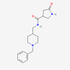 N-[(1-benzylpiperidin-4-yl)methyl]-5-oxopyrrolidine-3-carboxamide