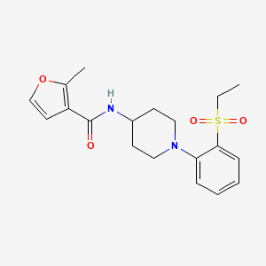 N-[1-(2-ethylsulfonylphenyl)piperidin-4-yl]-2-methylfuran-3-carboxamide