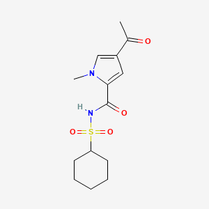 4-acetyl-N-cyclohexylsulfonyl-1-methylpyrrole-2-carboxamide