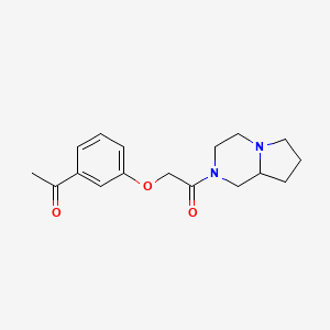 2-(3-acetylphenoxy)-1-(3,4,6,7,8,8a-hexahydro-1H-pyrrolo[1,2-a]pyrazin-2-yl)ethanone