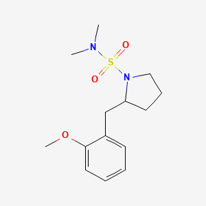 2-[(2-methoxyphenyl)methyl]-N,N-dimethylpyrrolidine-1-sulfonamide