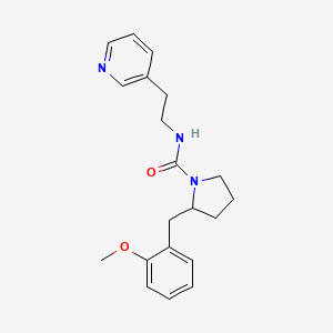 2-[(2-methoxyphenyl)methyl]-N-(2-pyridin-3-ylethyl)pyrrolidine-1-carboxamide