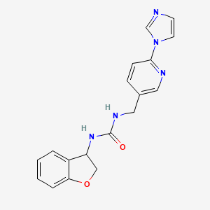 1-(2,3-Dihydro-1-benzofuran-3-yl)-3-[(6-imidazol-1-ylpyridin-3-yl)methyl]urea