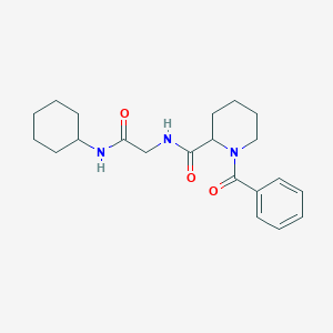 1-benzoyl-N-[2-(cyclohexylamino)-2-oxoethyl]piperidine-2-carboxamide