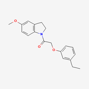 2-(3-Ethylphenoxy)-1-(5-methoxy-2,3-dihydroindol-1-yl)ethanone