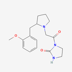 1-[2-[2-[(2-Methoxyphenyl)methyl]pyrrolidin-1-yl]acetyl]imidazolidin-2-one