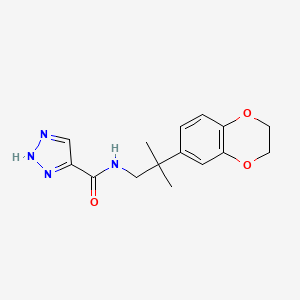 N-[2-(2,3-dihydro-1,4-benzodioxin-6-yl)-2-methylpropyl]-2H-triazole-4-carboxamide