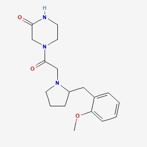 4-[2-[2-[(2-Methoxyphenyl)methyl]pyrrolidin-1-yl]acetyl]piperazin-2-one