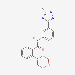 N-[3-(5-methyl-1H-1,2,4-triazol-3-yl)phenyl]-2-morpholin-4-ylbenzamide