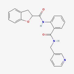 N-[2-(pyridin-3-ylmethylcarbamoyl)phenyl]-2,3-dihydro-1-benzofuran-2-carboxamide