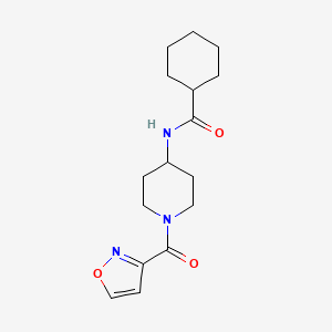 N-[1-(1,2-oxazole-3-carbonyl)piperidin-4-yl]cyclohexanecarboxamide