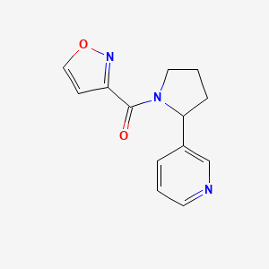 molecular formula C13H13N3O2 B7328815 1,2-Oxazol-3-yl-(2-pyridin-3-ylpyrrolidin-1-yl)methanone 