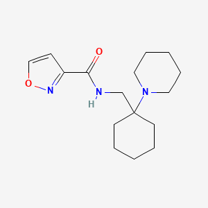 N-[(1-piperidin-1-ylcyclohexyl)methyl]-1,2-oxazole-3-carboxamide