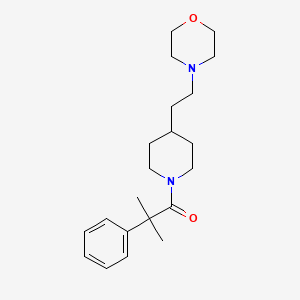 2-Methyl-1-[4-(2-morpholin-4-ylethyl)piperidin-1-yl]-2-phenylpropan-1-one