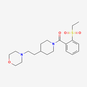 (2-Ethylsulfonylphenyl)-[4-(2-morpholin-4-ylethyl)piperidin-1-yl]methanone