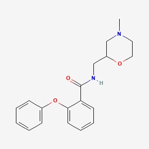 molecular formula C19H22N2O3 B7328905 N-[(4-methylmorpholin-2-yl)methyl]-2-phenoxybenzamide 