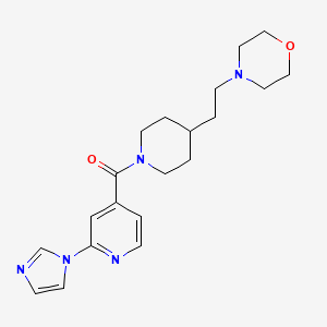 (2-Imidazol-1-ylpyridin-4-yl)-[4-(2-morpholin-4-ylethyl)piperidin-1-yl]methanone