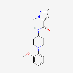 N-[1-(2-methoxyphenyl)piperidin-4-yl]-2,5-dimethylpyrazole-3-carboxamide