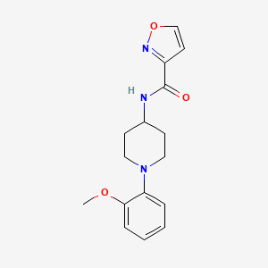 molecular formula C16H19N3O3 B7328964 N-[1-(2-methoxyphenyl)piperidin-4-yl]-1,2-oxazole-3-carboxamide 