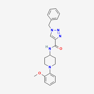 1-benzyl-N-[1-(2-methoxyphenyl)piperidin-4-yl]triazole-4-carboxamide