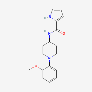 molecular formula C17H21N3O2 B7329000 N-[1-(2-methoxyphenyl)piperidin-4-yl]-1H-pyrrole-2-carboxamide 