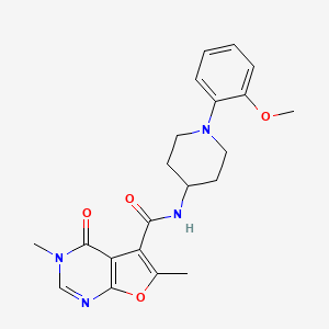 N-[1-(2-methoxyphenyl)piperidin-4-yl]-3,6-dimethyl-4-oxofuro[2,3-d]pyrimidine-5-carboxamide