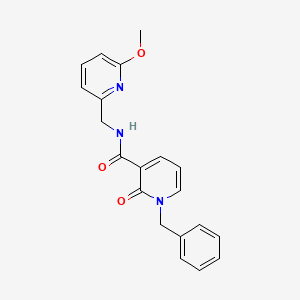 1-benzyl-N-[(6-methoxypyridin-2-yl)methyl]-2-oxopyridine-3-carboxamide