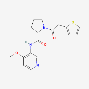 N-(4-methoxypyridin-3-yl)-1-(2-thiophen-2-ylacetyl)pyrrolidine-2-carboxamide