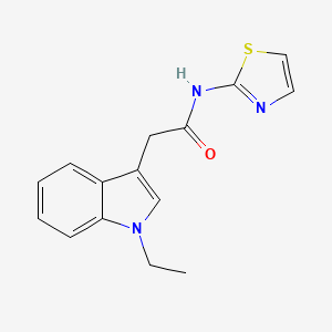 2-(1-ethylindol-3-yl)-N-(1,3-thiazol-2-yl)acetamide