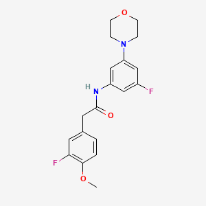 2-(3-fluoro-4-methoxyphenyl)-N-(3-fluoro-5-morpholin-4-ylphenyl)acetamide