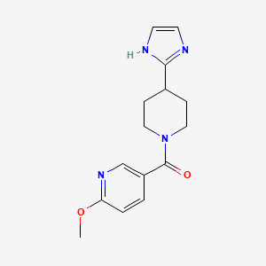 [4-(1H-imidazol-2-yl)piperidin-1-yl]-(6-methoxypyridin-3-yl)methanone