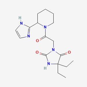 5,5-diethyl-3-[2-[2-(1H-imidazol-2-yl)piperidin-1-yl]-2-oxoethyl]imidazolidine-2,4-dione