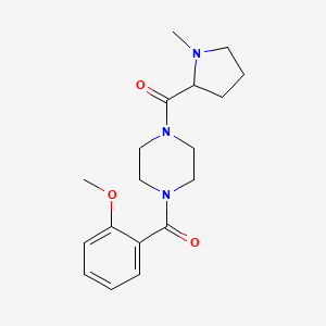 [4-(2-Methoxybenzoyl)piperazin-1-yl]-(1-methylpyrrolidin-2-yl)methanone