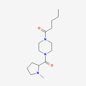 1-[4-(1-Methylpyrrolidine-2-carbonyl)piperazin-1-yl]pentan-1-one