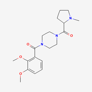 [4-(2,3-Dimethoxybenzoyl)piperazin-1-yl]-(1-methylpyrrolidin-2-yl)methanone