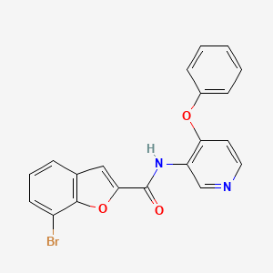 7-bromo-N-(4-phenoxypyridin-3-yl)-1-benzofuran-2-carboxamide