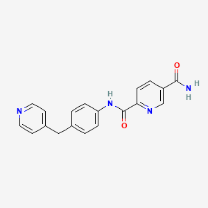 2-N-[4-(pyridin-4-ylmethyl)phenyl]pyridine-2,5-dicarboxamide