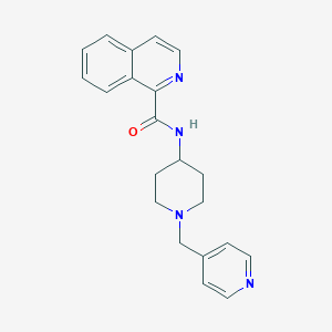 N-[1-(pyridin-4-ylmethyl)piperidin-4-yl]isoquinoline-1-carboxamide