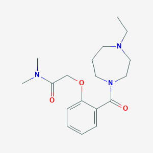 2-[2-(4-ethyl-1,4-diazepane-1-carbonyl)phenoxy]-N,N-dimethylacetamide