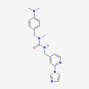 1-[[4-(Dimethylamino)phenyl]methyl]-3-[(2-imidazol-1-ylpyridin-4-yl)methyl]-1-methylurea